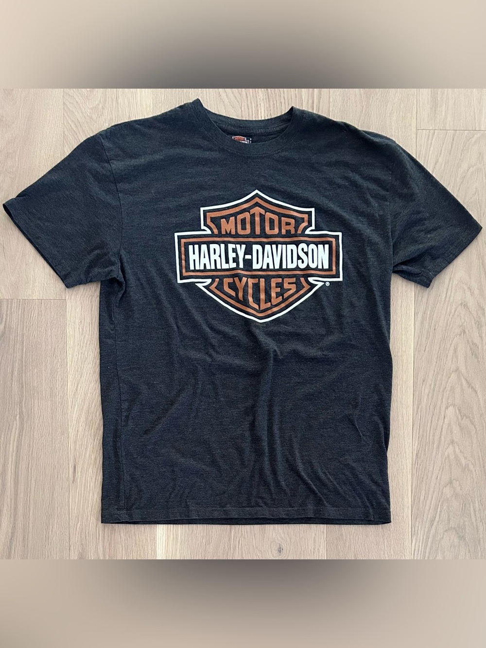 Harley-Davidson Motorcycles Bar & Shield Moncton NB Double Sided T-Shirt